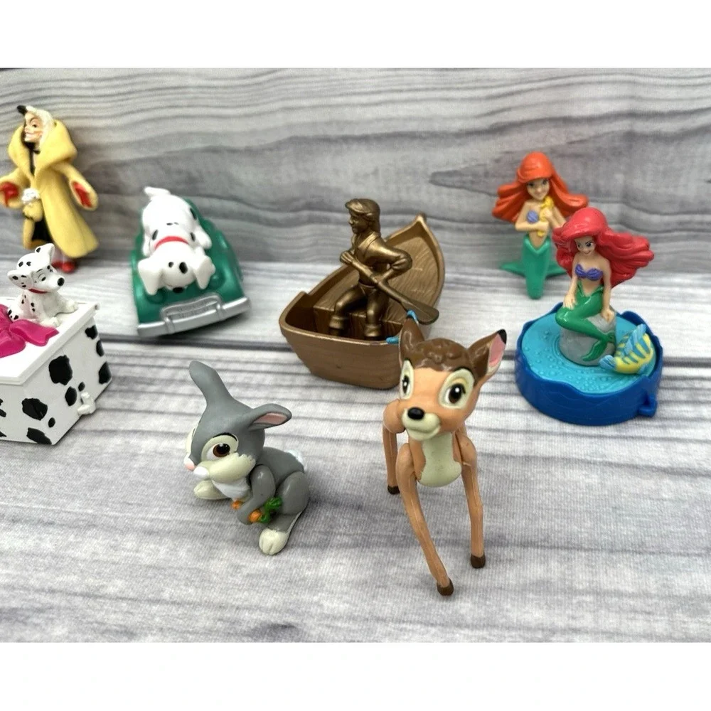 VINTAGE 80'S - 90'S MCDONALD'S HAPPY MEAL TOYS BAMBI 101 DALMATION  MERMAID  *20